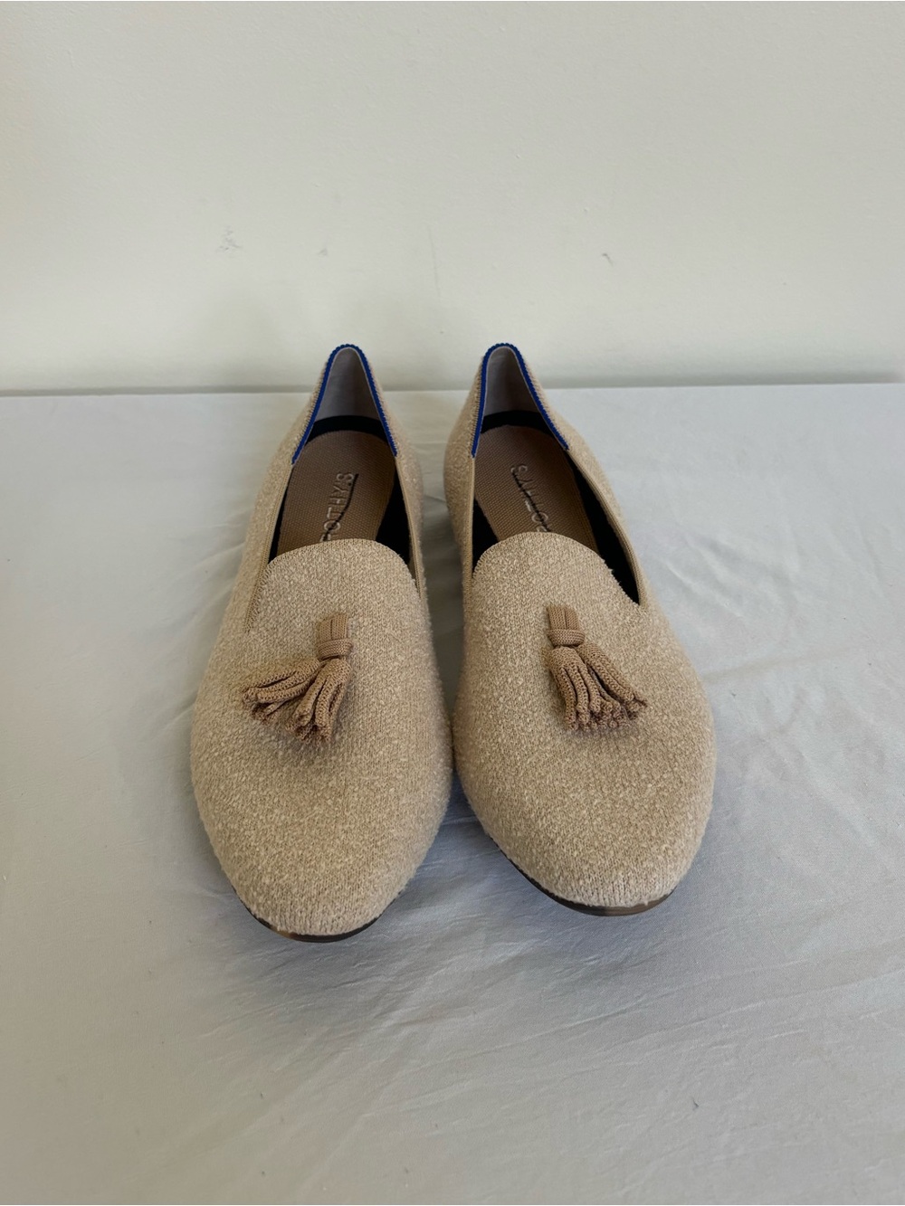 Rothys Almond Tassel Loafers In Toasty Boucle Size 11 Womens New